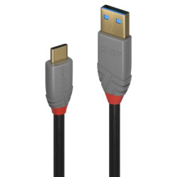 LINDY USB 3.1 Kabel Typ AC 5A PD Anthra Line MM 0.5m