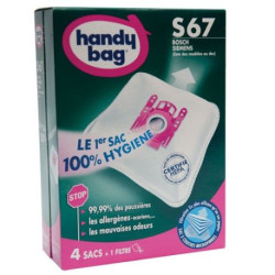 Sac aspirateur handy bag non tissé x4 bosch s67
