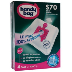 Sac aspirateur handy bag non tissé x4 bosch s70