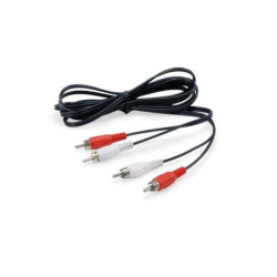 EQUIP 147094 2-Cinch-Stecker-auf-Stecker-Stereo-Audiokabel, 2,5m