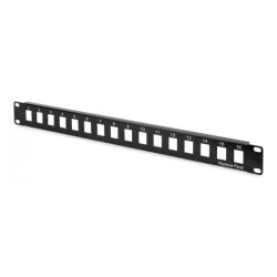 DIGITUS Patchpanel 1HE 16-Port ungeschirmt schwarz