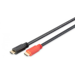 Digitus AK-330105-200-S HDMI Anschlusskabel mit Verstärker HDMI 1.3 Stecker auf Stecke...