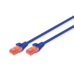 DIGITUS Patchkabel Cat6 UUTP 2xRJ45 5.0m blau LSZH