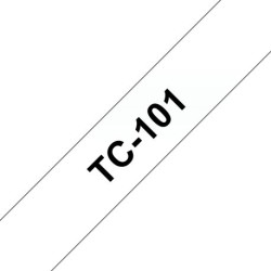 Schriftbandkassette Brother 12mm farblosschwarz TC101