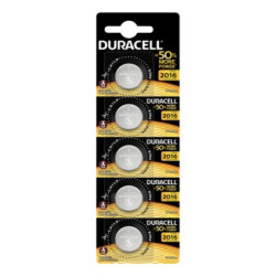 Duracell Batterie Knopfzelle CR2016 3.0V Lithium 5St.