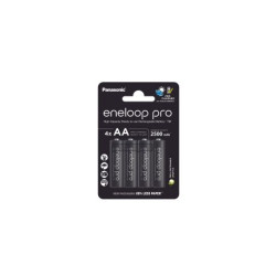 Pile rechargeable Panasonic PILES RECHARGEABLES ENELOOP PRO AA X4 2500 MAH
