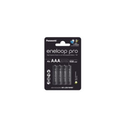 Pile rechargeable Panasonic PILES RECHARGEABLES ENELOOP PRO AAA X4 930 MAH
