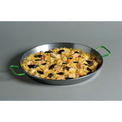 Plat à paëlla Acier Poli 40 cm