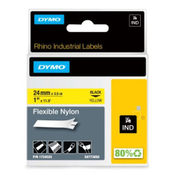 Dymo Schriftband Rhino Black Yellow (1734525)