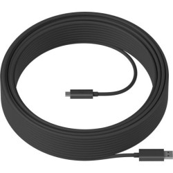 Logitech MeetUp Mic Cable d`extension USB - Rallonge 10m pour Extension Microphones MeetUp