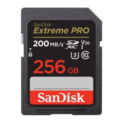 Carte mémoire SD Sandisk Extreme PRO 256GB SDXC 200MB/s