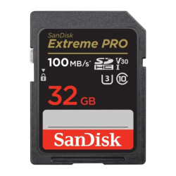 Carte mémoire SD Sandisk Extreme PRO 32GB SDHC 100MB/s
