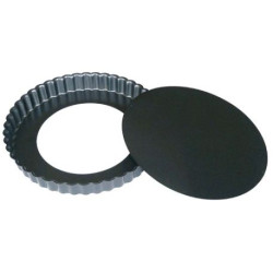Moule à tarte cannelé fond amovible 28 cm