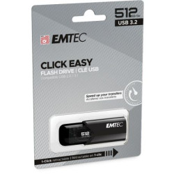 EMTEC USB-Stick 512GB B110 USB 3.2 Click Easy Black