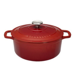 Cocotte en fonte ronde 28 cm Rubis - Sublime