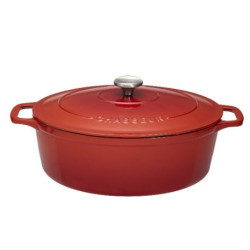 Cocotte en fonte ovale 33 cm Rubis - Sublime