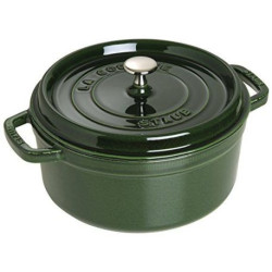 STAUB Cocotte en Fonte, Ronde, Ø 24 cm, 3,8 L, Vert/Basilic