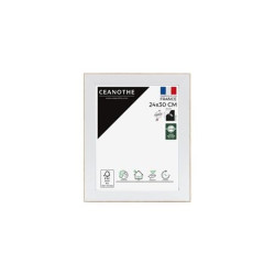 Cadre photo Ceanothe Newton 24 x 30 cm Bois et Blanc
