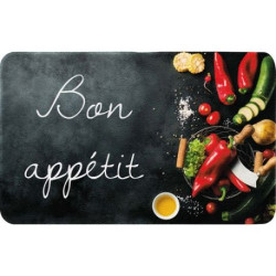 Tapis decor de cuisine bon appetit 50 x 80 cm