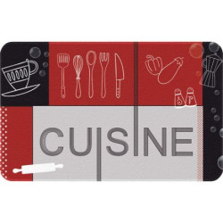 Decor de cuisine cuisine rouge noir 50 x 80 cm
