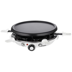 Raclette/ Gril/ Crêpes 6 personnes Blanc Meuuuh..! - Cheese & Crêpes - 8748