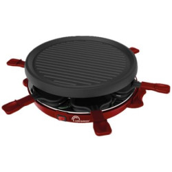 Raclette / Grill ronde 6 personnes Piment - Cheese & Fun - 8947