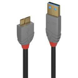 LINDY USB 3.0 Kabel Typ AMicro-B Anthra Line MM 3m