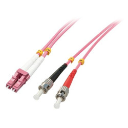 LINDY LWL-Duplexkabel LCST OM4 10m 50125Ãm Multimode