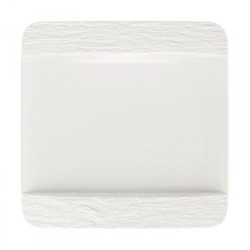 Assiette plate carrée 28 x 28 cm - Manufacture Rock