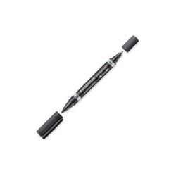 STAEDTLER Zweispitzmarker Lumocolor perm schwarz 10 Stück