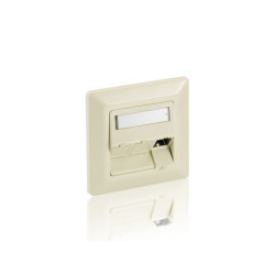 Equip Unterputzdose Frontplatte 3 Keystone 45 RAL 9010 Polybeutel