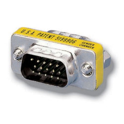 EQUIP 124320 HD15 VGA Gender Changer Verbinder Stecker auf Stecker