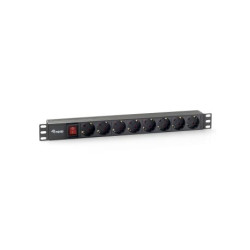 Equip Steckdosenleiste 19`1HE8fach Schukon. 1,8m schwarz