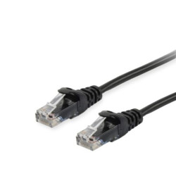 Equip Patchkabel Cat6A UUTP 2xRJ45 0.25m schwarz