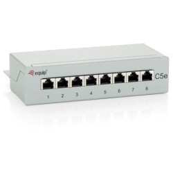 Equip Patchpanel 8x RJ45 Cat5e FTP Desktop hellgrau