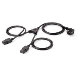 Equip Y-Netzanschlusskabel Schuko - 2x IEC C13 StBu