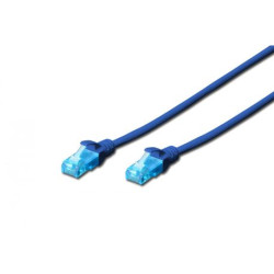 DIGITUS Patchkabel RJ45 UUTP Cat5e 0.50m blau Polybeutel