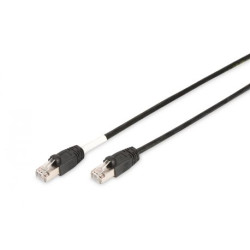 DIGITUS Patchkabel Cat6 SFTP 2xRJ45 5.0m schwarz Outdoor
