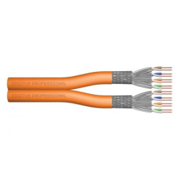 DIGITUS Instal-kab Cat7 SFTP tw.Pair 500m orange AWG231 Speditionsversand
