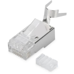 DIGITUS Modularstecker für Rundkabel, CAT 6A, geschirmt