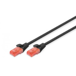 DIGITUS CAT 6 UUTP Patchkabel - LSZH, 1m, schwarz