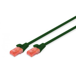 DIGITUS Patchkabel Cat6 UUTP 2xRJ45 1.0m grün LSZH