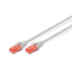 Digitus DK-1617-300 Patchkabel LSZH RJ45-Stecker, Cat6, U/UTP, 30m, grau