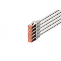 Digitus DK-1644-150-5 Patchkabel RJ45-Stecker, Cat6, S/FTP, 15m, grau