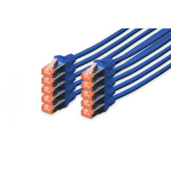 DIGITUS CAT 6 SFTP Patchkabel, 10 Stück, 5m, blau