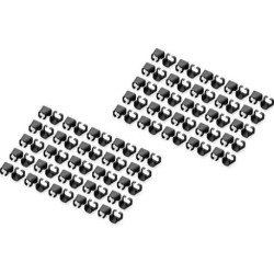 DIGITUS Farbclips für Patchkabel RJ45 100 Stück schwarz
