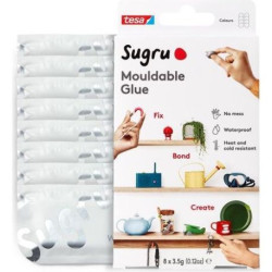 tesa Sugru formbarer Allzweckkleber 8er Weiss