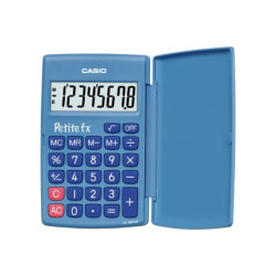 Calculatrice Casio PETITE FX - SCOLAIRE PRIMAIRE - BLEUE