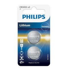 Piles Philips PILES CR2032 X2