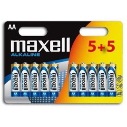 Maxell Batterie Alkaline AA Mignon LR06 10St.